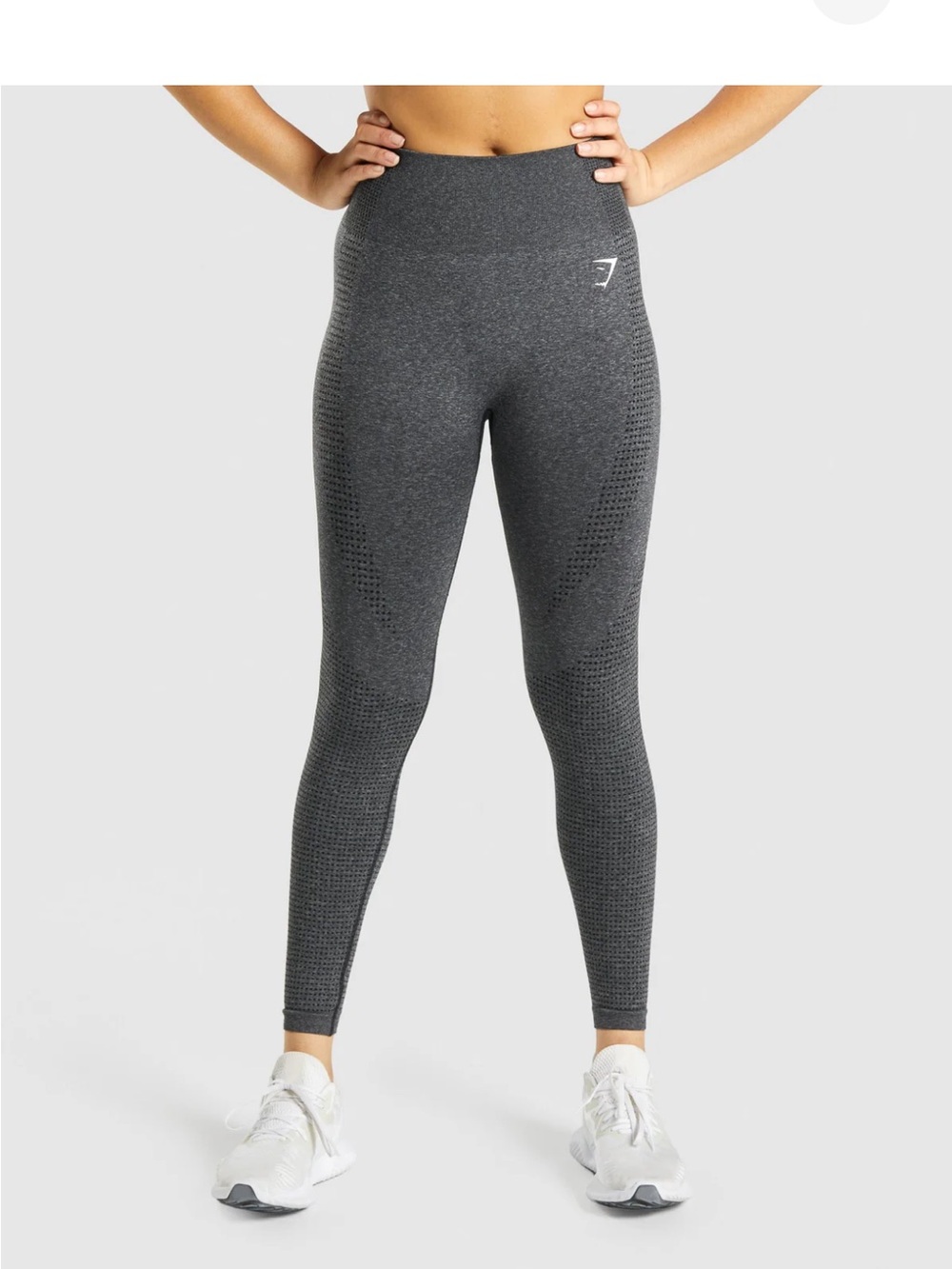 Gymshark Vital Seamless 2.0 Women’s Grey Leggings Contour Size Large Smokey Dot